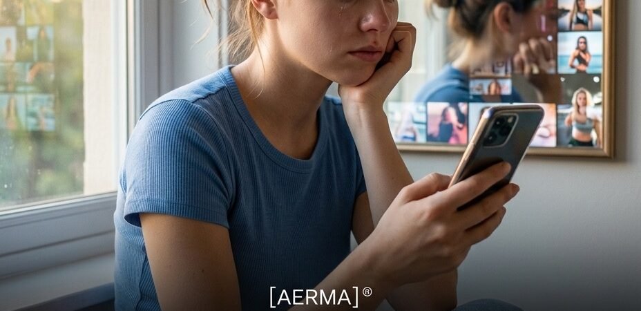 Basta un’esposizione di soli 7 minuti a immagini “ideali” sui social per scatenare un calo immediato della sod disfazione corporea nelle giovani donne. (Fonte: University of New South Wales)
