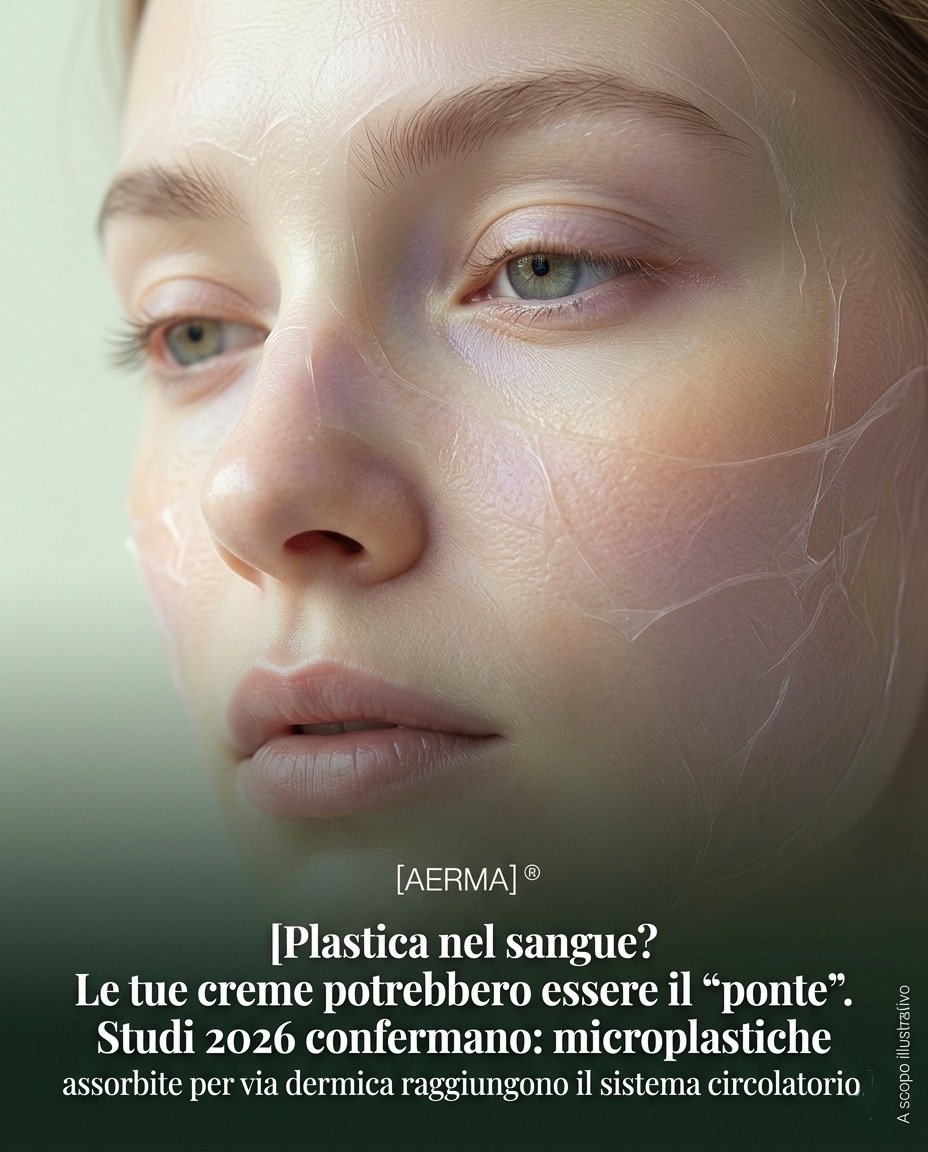 Plastica nel sangue? Le tue creme potrebbero essere il “ponte”. Studi 2026 confermano: microplastiche assorbite per via dermica raggiungono il sistema circolatorio.