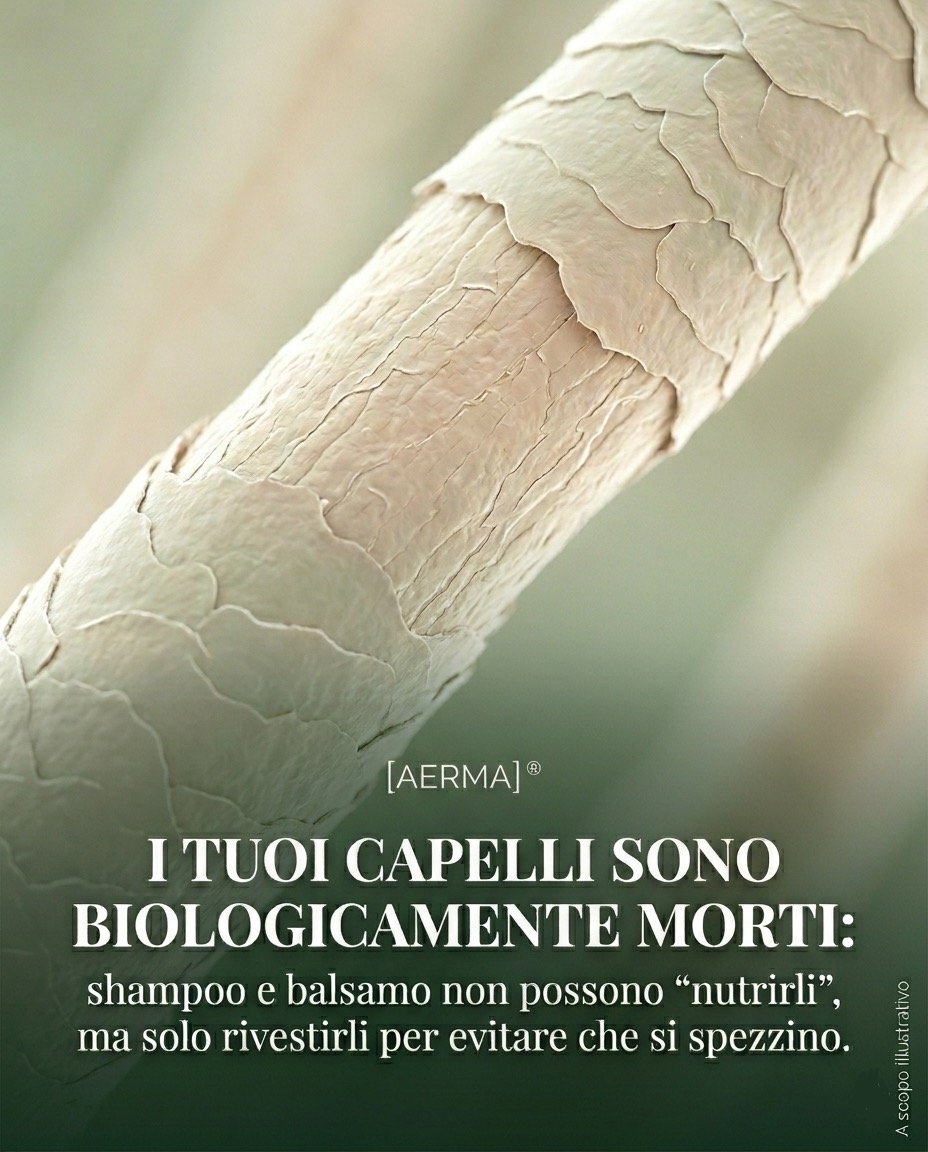 Il capello è morto, ma il bulbo è vivo: non puoi nutrire le punte, ma puoi “alimentare” la radice per cambiare  il futuro della tua chioma.
